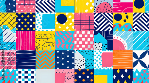 Colorful geometric pattern