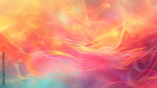 Abstract Blurred Background with Pink, Orange and Yellow Lines