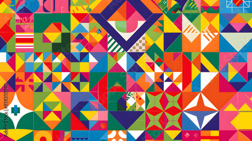 Colorful geometric pattern