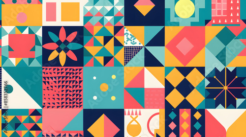 Colorful geometric pattern