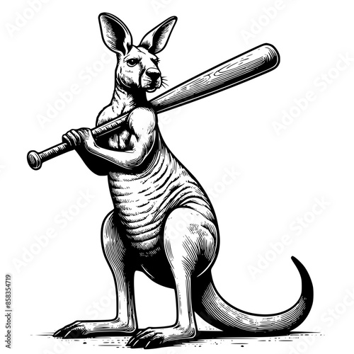 kangaroo with cub