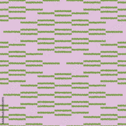 Seamless ikat pattern with stripes.