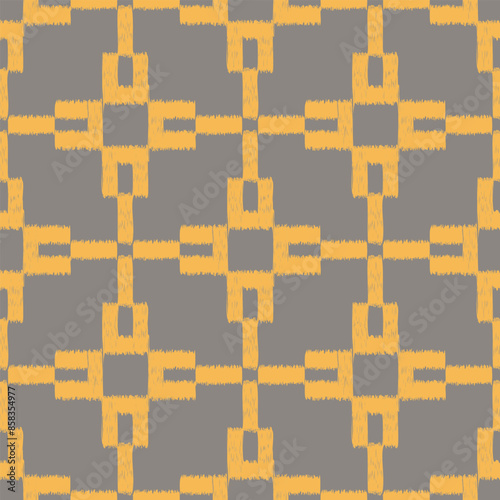 Seamless ikat geometrucal pattern.