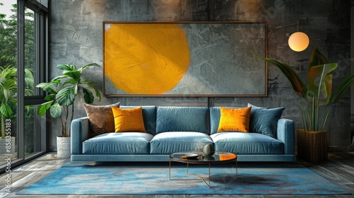 Wallpaper Mural conceptual art style of a minimalist apartment design  Torontodigital.ca