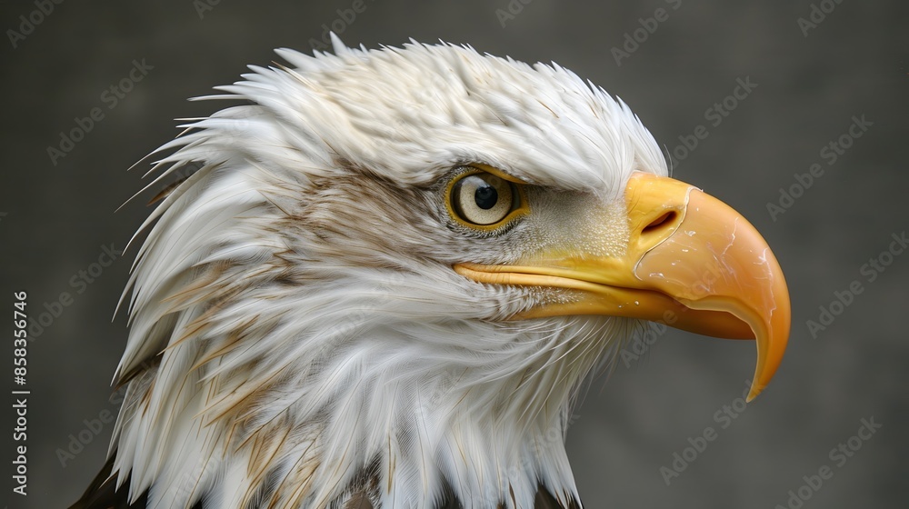 Obraz premium Bald eagle head. 