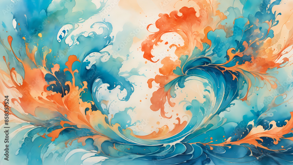Abstract watercolor painting Abstract watercolor painting