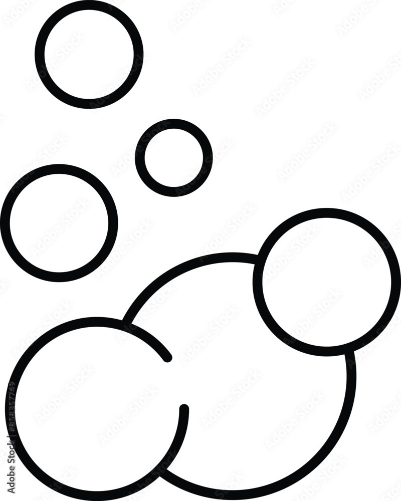 Foam Simple Outline Pictogram for Infographics, Books, Banners, Web Sites, Apps. Editable stroke Foam Simple Outline Pictogram for Infographics, Books, Banners, Web Sites, Apps. Editable stroke
