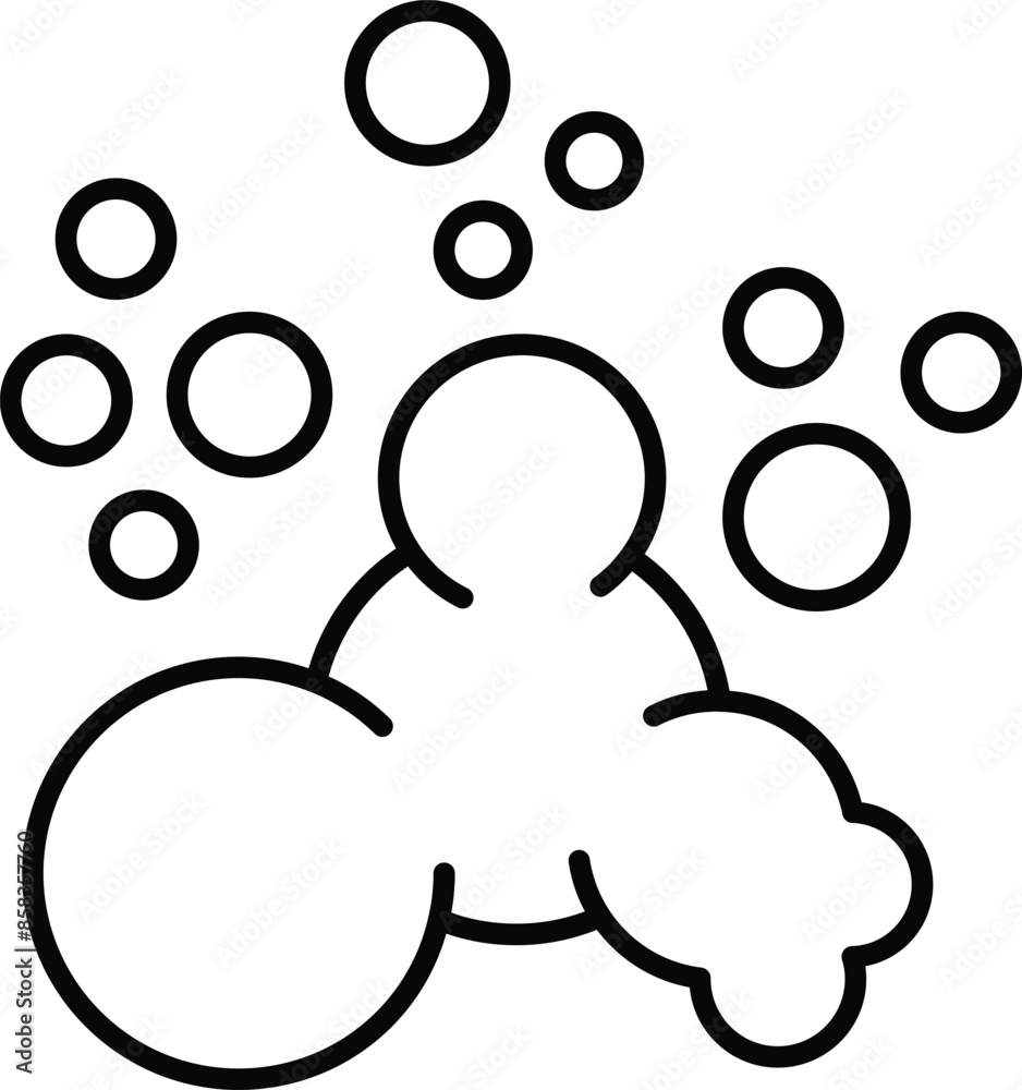 Foam Linear Symbol for Infographics, Books, Banners, Web Sites, Apps. Editable stroke Foam Linear Symbol for Infographics, Books, Banners, Web Sites, Apps. Editable stroke