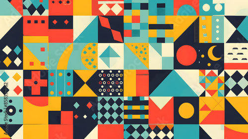 Colorful geometric pattern