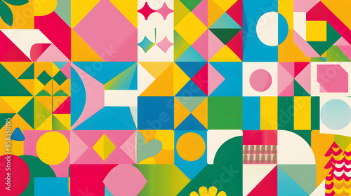 Colorful geometric pattern