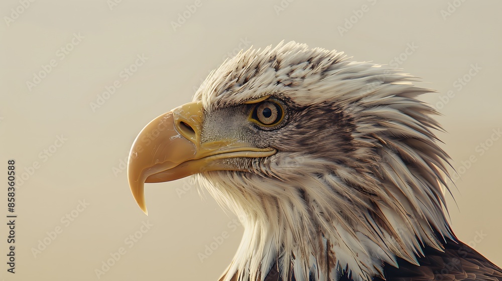 Obraz premium Bald eagle head. 