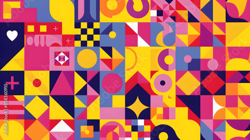 Colorful geometric pattern