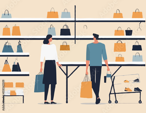 Shopper At The Racks