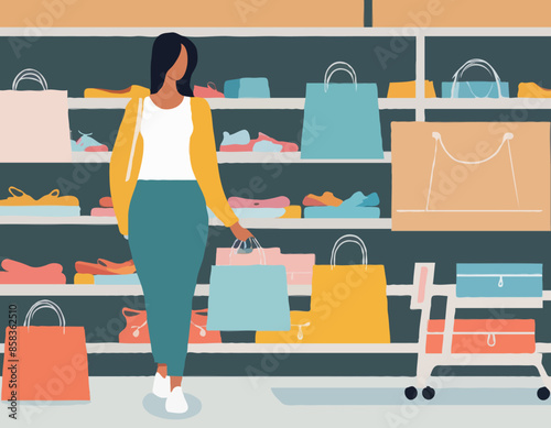 Shopper At The Racks