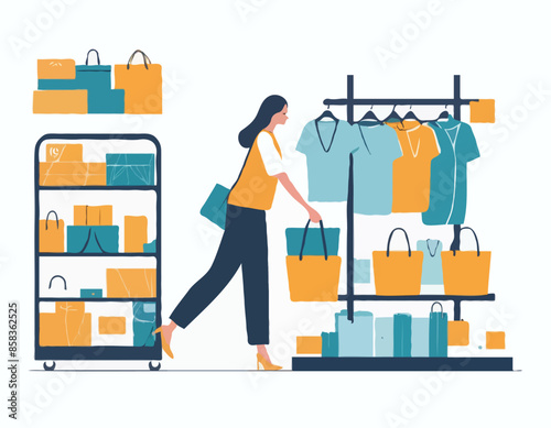 Shopper At The Racks