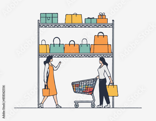 Shopper At The Racks