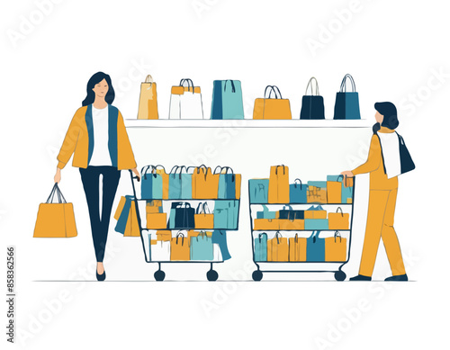 Shopper At The Racks