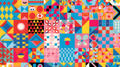 Colorful geometric pattern