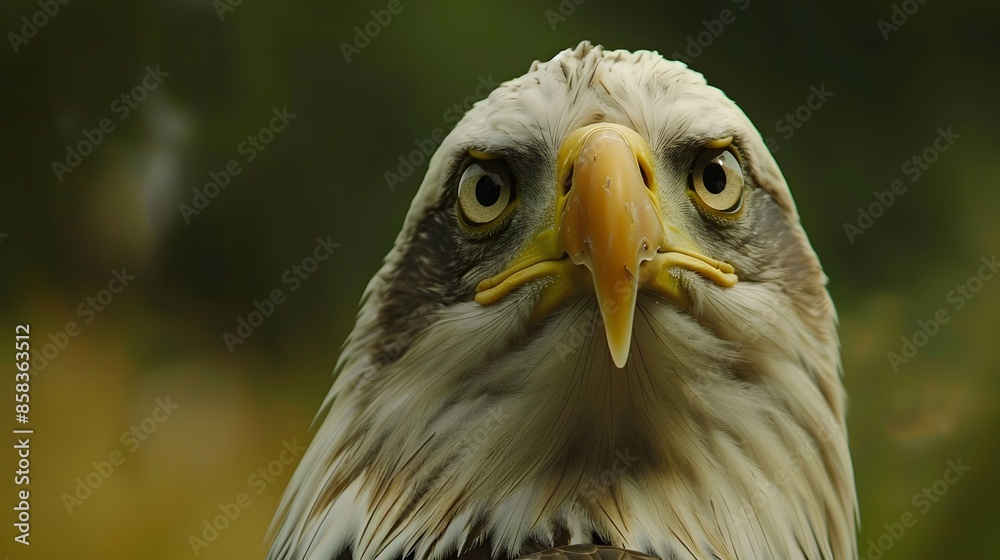 Fototapeta premium Bald eagle head. 