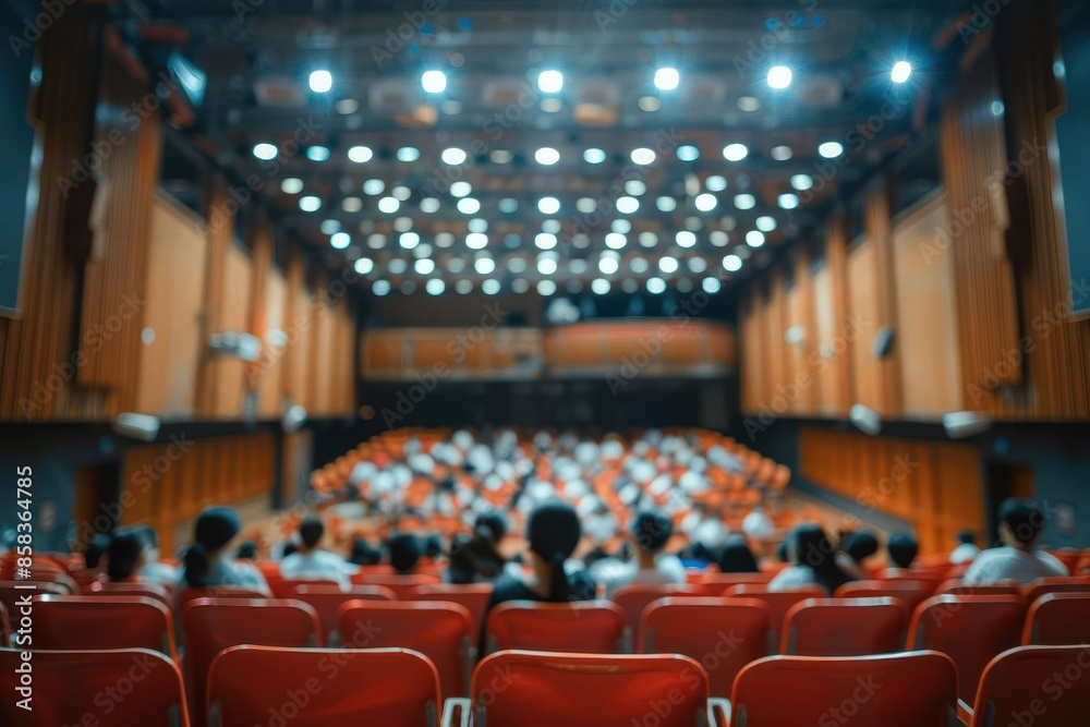 blurred background of school auditorium with students preparing for performance interior architecture photography blurred background of school auditorium with students preparing for performance interior architecture photography