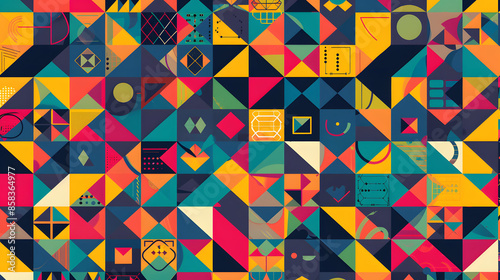Colorful geometric pattern