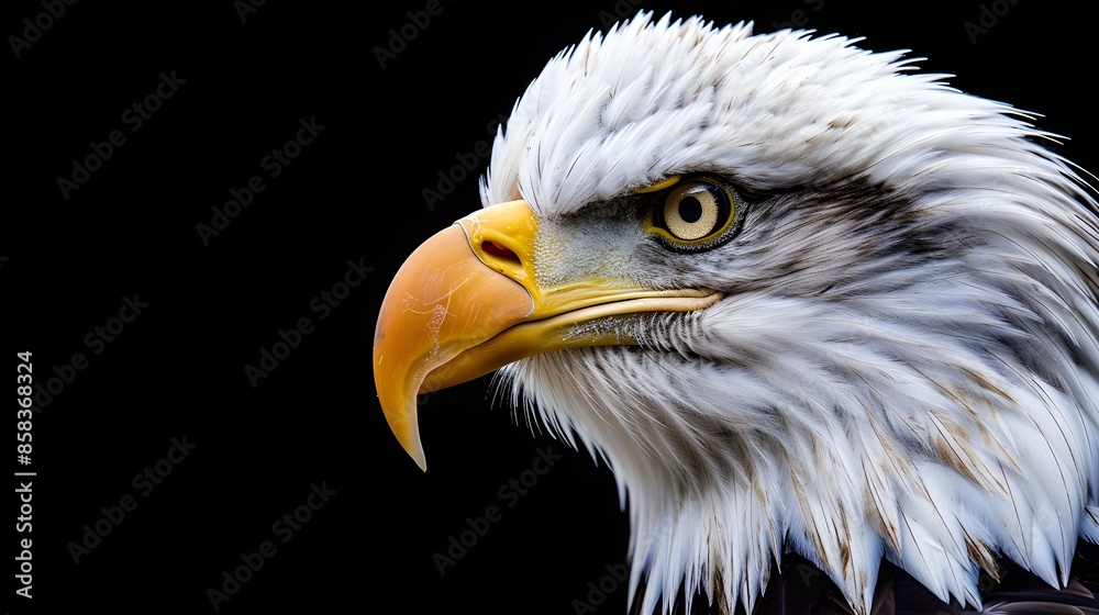Obraz premium Bald eagle head.