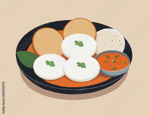 Indian Dish/Idli 