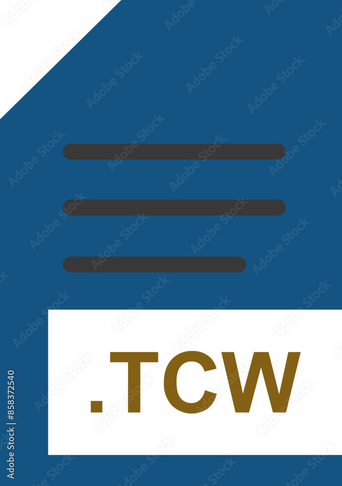 TCW File Extension Icon minimal color fill TCW File Extension Icon minimal color fill
