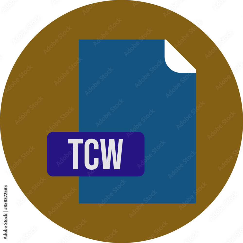 TCW file format icon rounded circle BG TCW file format icon rounded circle BG