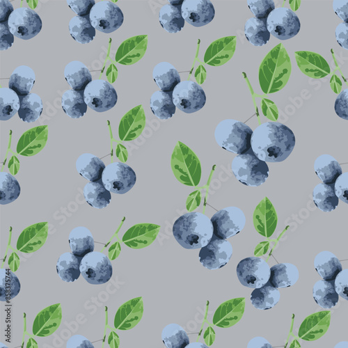 seamless pattern Berry print for textiles, wrapping paper and design. Vector flat illustration