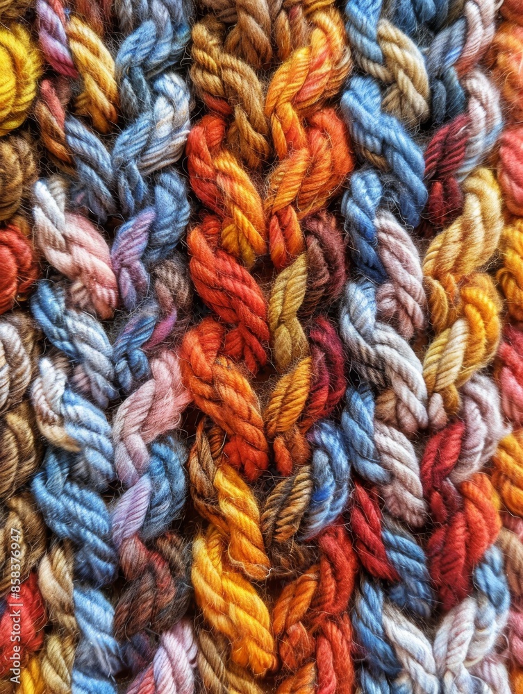 Cozy Warm Knit Pattern in Earthy Tones for Textile Texture Background Cozy Warm Knit Pattern in Earthy Tones for Textile Texture Background