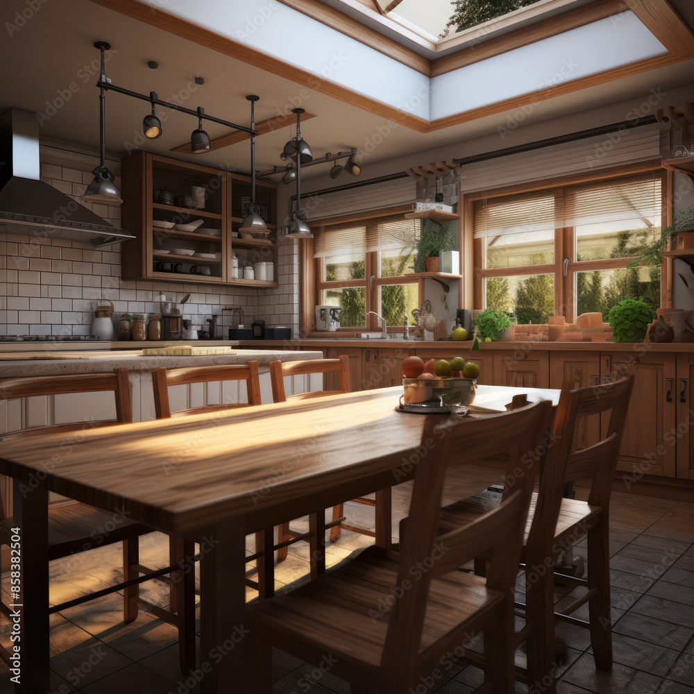 custom made wallpaper toronto digitalcountry cottage barn pottery style decoration kitchen and dining area in older high ceiling home style 