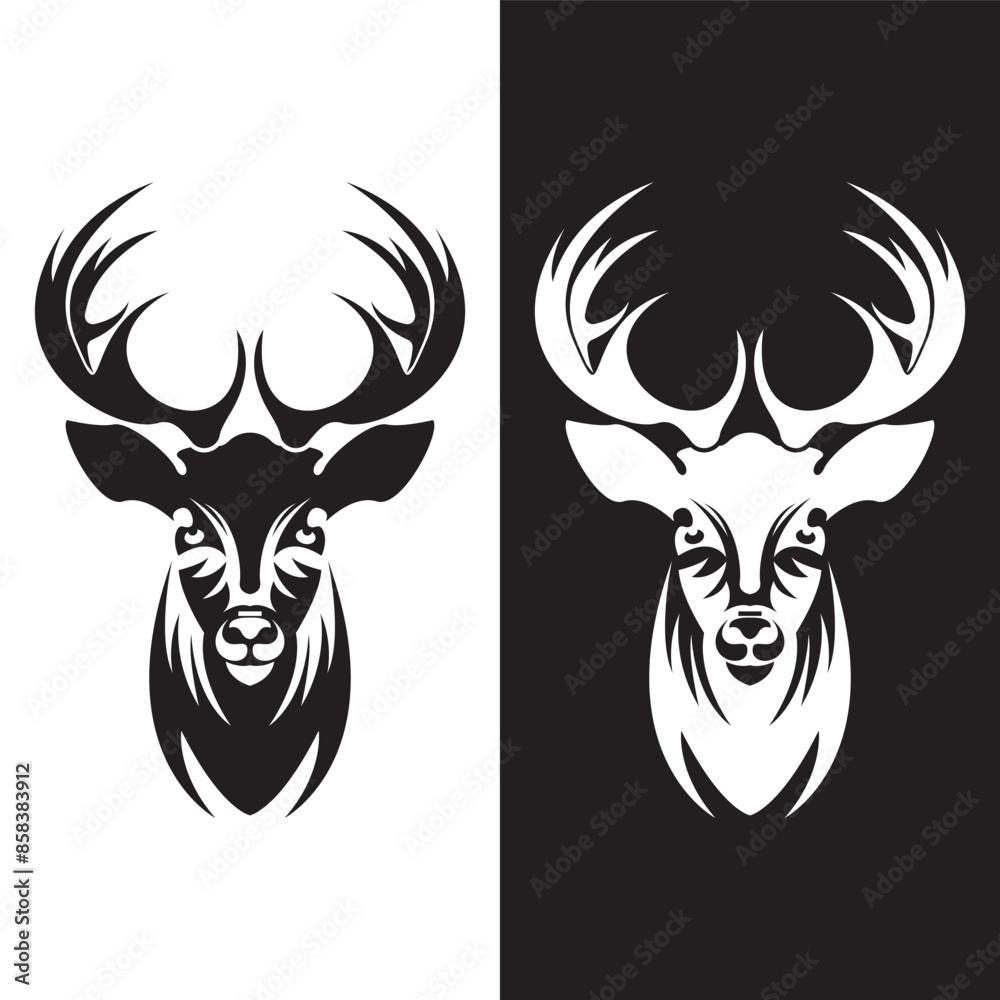 Fototapeta premium Deer vector icon illustration design