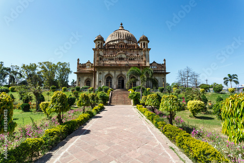 Tomb of Saadat Ali Khan, Kaiser Bagh Palace complex garden in Lucknow, Uttar Pradesh, India, Asia photo