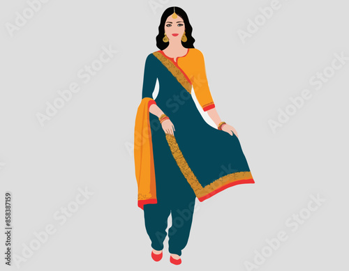 Lady in Salwar Suit