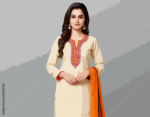 Lady in Salwar Suit