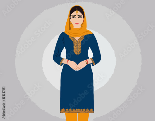 Lady in Salwar Suit