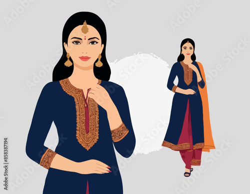 Lady in Salwar Suit