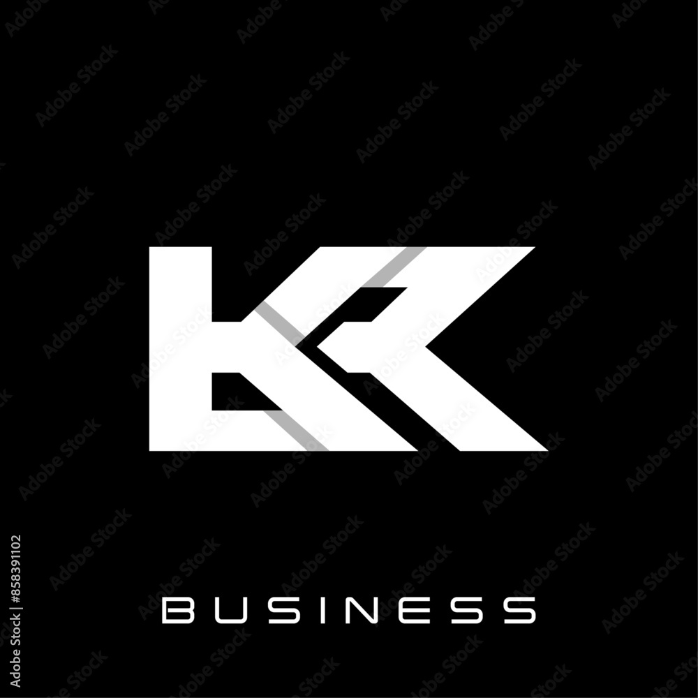 KK Geometric Modern Business Simplicity Icon Logo Design KK Geometric Modern Business Simplicity Icon Logo Design