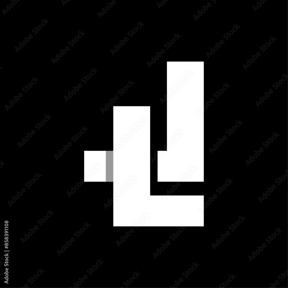 Double L Simplicity Minimalist Geometric Modern Logo Double L Simplicity Minimalist Geometric Modern Logo