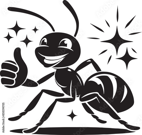 Ant silhouette vector illustration.eps