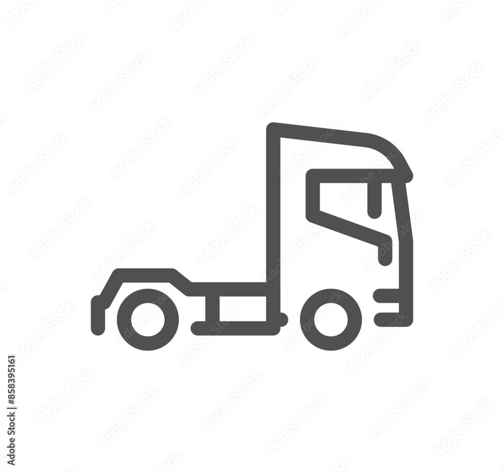 Truck logistics related icon outline and linear vector.
Truck logistics related icon outline and linear vector.