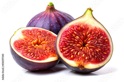 Fig fruit isolated on white background.