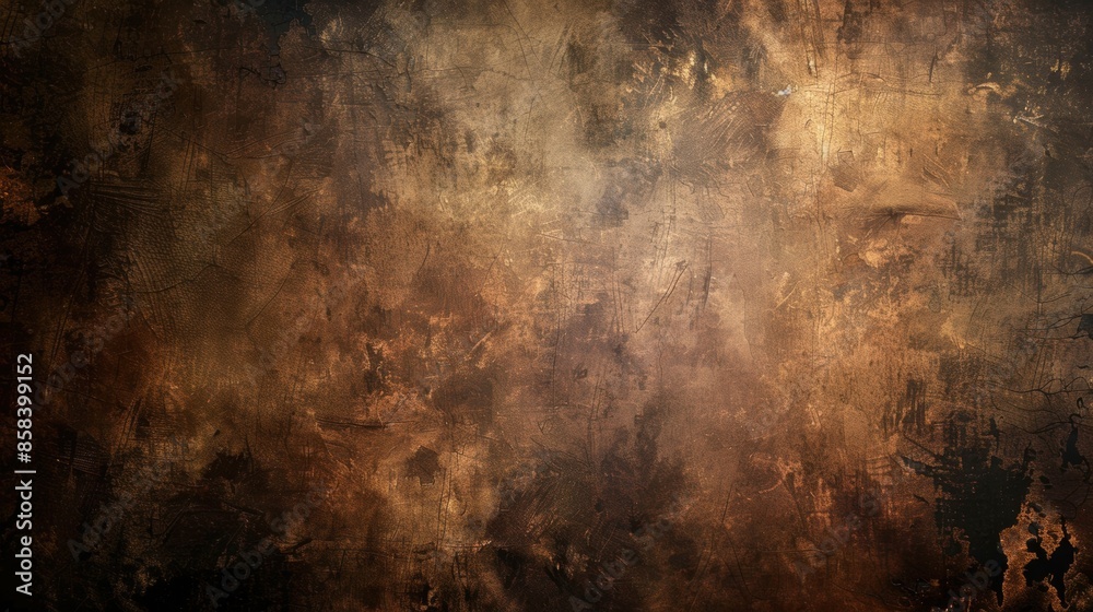 Abstract brown grunge wall background with dark textures Abstract brown grunge wall background with dark textures