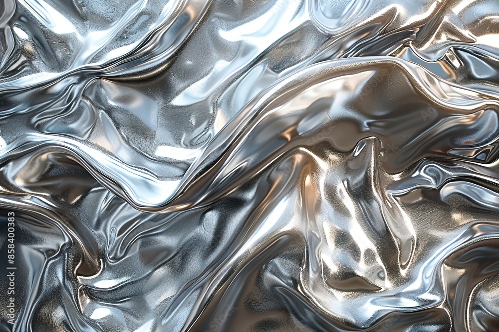 Abstract silver metallic background with fluid, flowing shapes and smooth textures. Perfect for modern design, art, and backgrounds. Abstract silver metallic background with fluid, flowing shapes and smooth textures. Perfect for modern design, art, and backgrounds.
