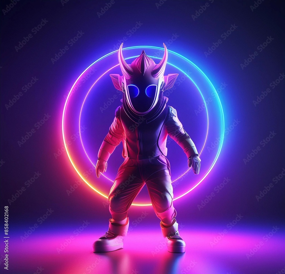 Fototapeta premium golden cat with a bow