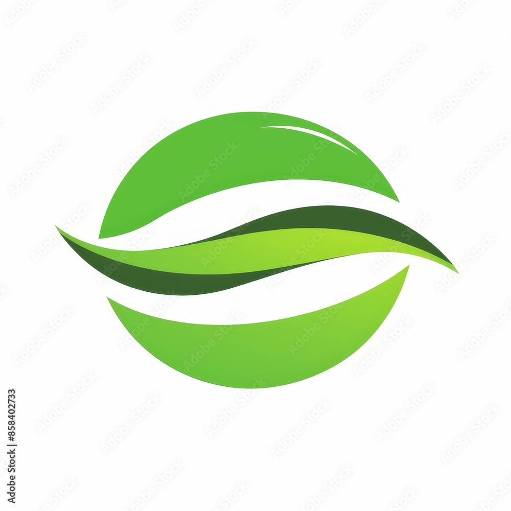 Simple Green Energy Logo Vector Art Simple Green Energy Logo Vector Art