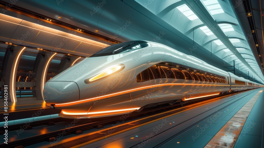 Train that is going through a tunnel, Travel concept Train that is going through a tunnel, Travel concept