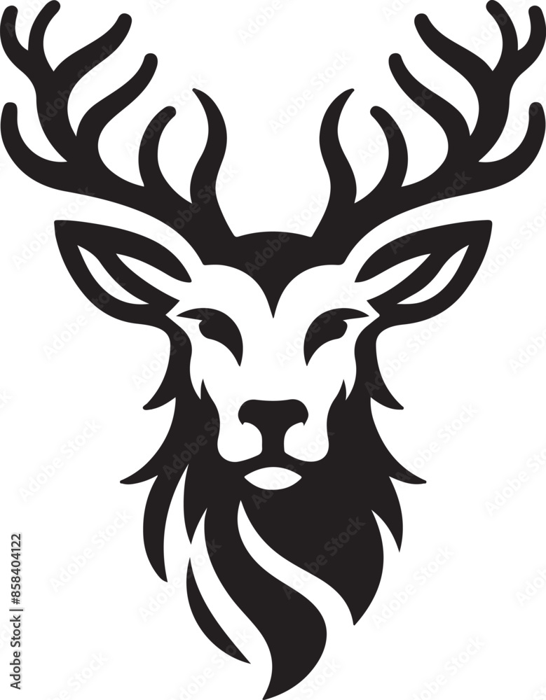 Naklejka premium deer logo icon