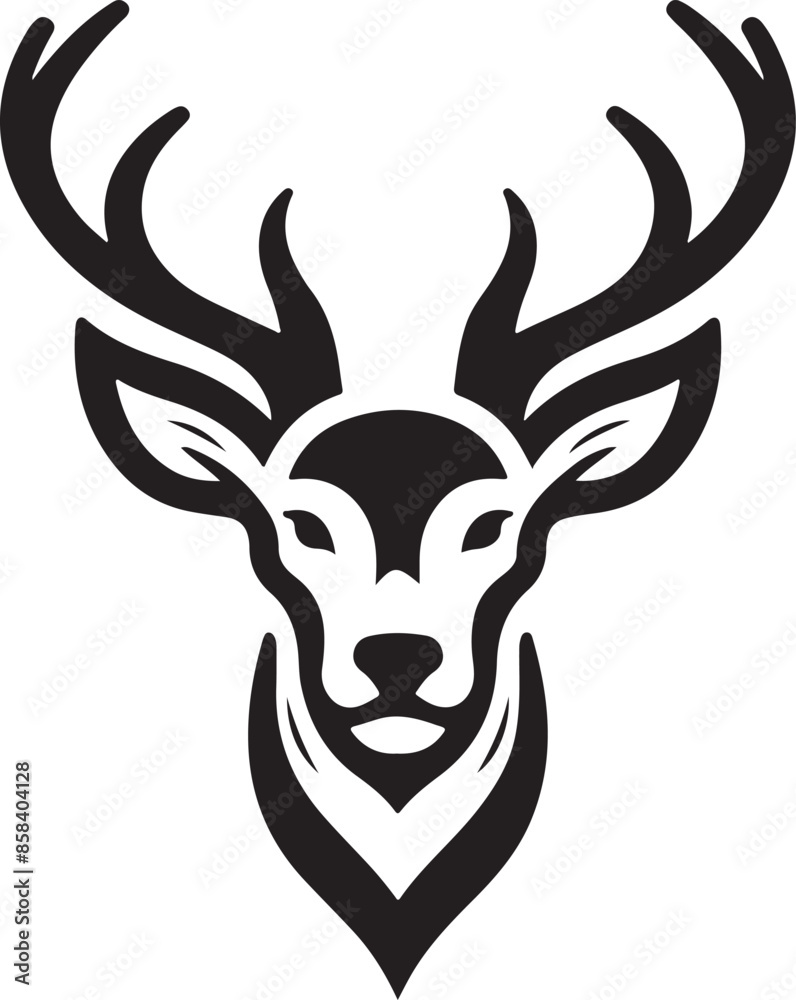 deer head silhouette deer head silhouette